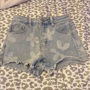 Rue21 Blue Jean Shorts with Butterfly Print